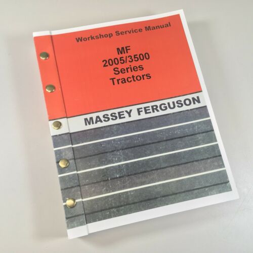 download Massey Ferguson MF3505 MF3525 MF3545 tractor workshop manual