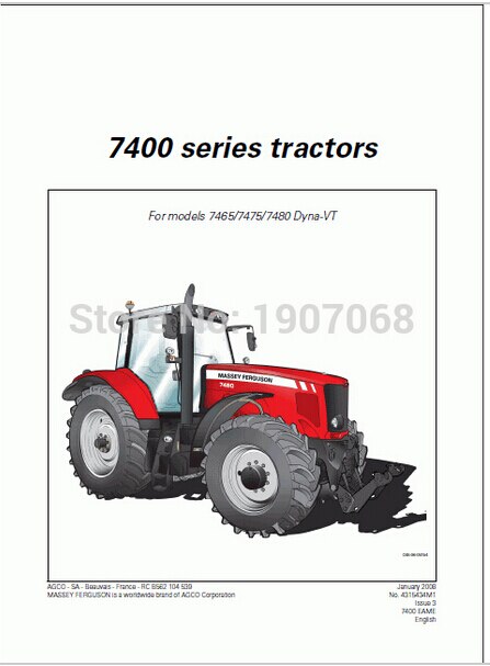 download Massey Ferguson MF3600 series tractor workshop manual