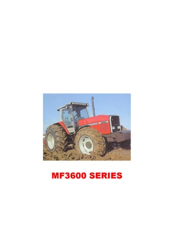 download Massey Ferguson MF3600 series tractor workshop manual