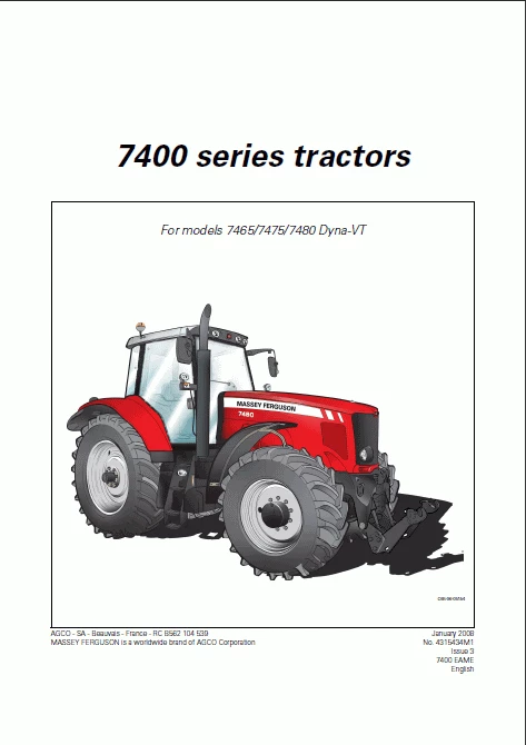 download Massey Ferguson MF3600 series tractor workshop manual