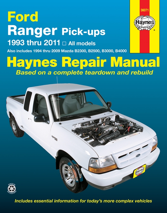 download Mazda Ford Ranger workshop manual