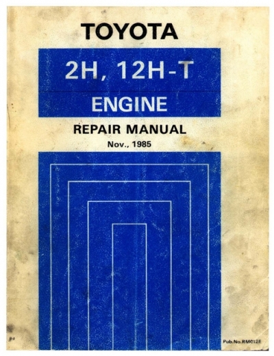 download Toyota 2H 12HT engine workshop manual