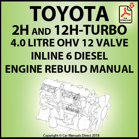 download Toyota 2H 12HT engine workshop manual