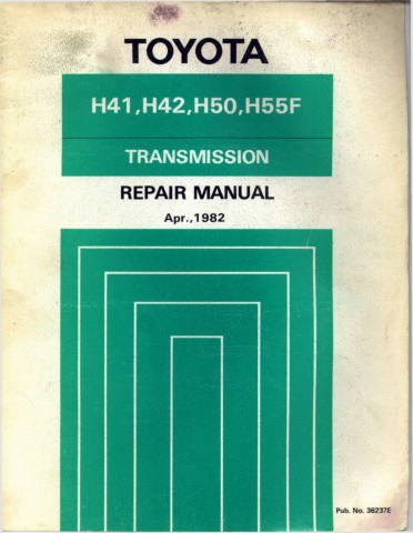 download Toyota H41 H42 H50 H55F Gearbox transmission workshop manual