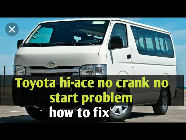 download Toyota Hiace Van workshop manual